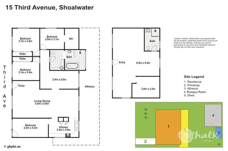 Floorplan of Homely house listing, 15 Third Avenue, Shoalwater WA 6169