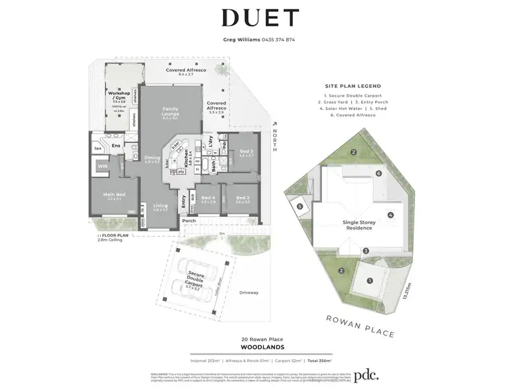 Floorplan of Homely house listing, 20 Rowan Place, Woodlands WA 6018