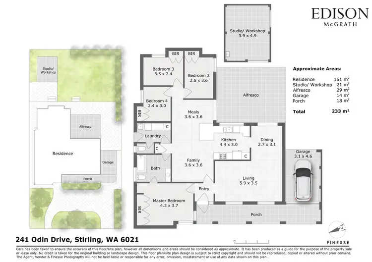 Floorplan of Homely house listing, 241 Odin Drive, Stirling WA 6021