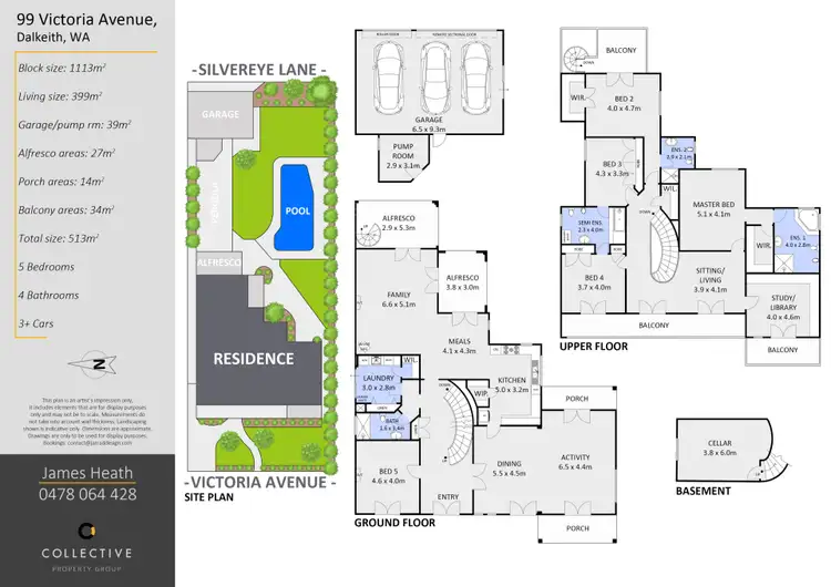 Floorplan of Homely house listing, 99 Victoria Avenue, Dalkeith WA 6009