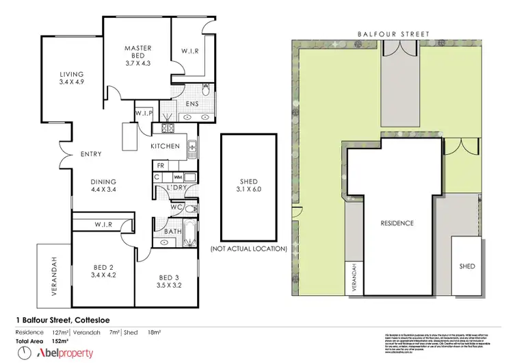 Floorplan of Homely house listing, 1 Balfour Street, Cottesloe WA 6011