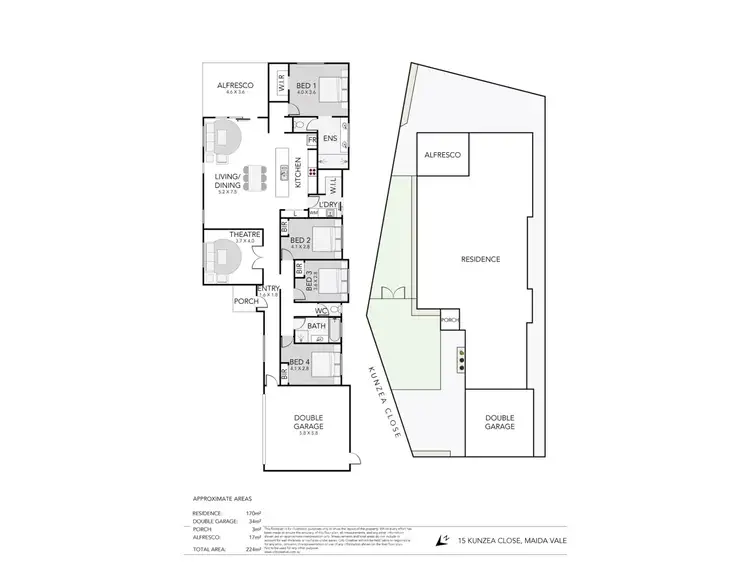 Floorplan of Homely house listing, 15 Kunzea Close, Maida Vale WA 6057