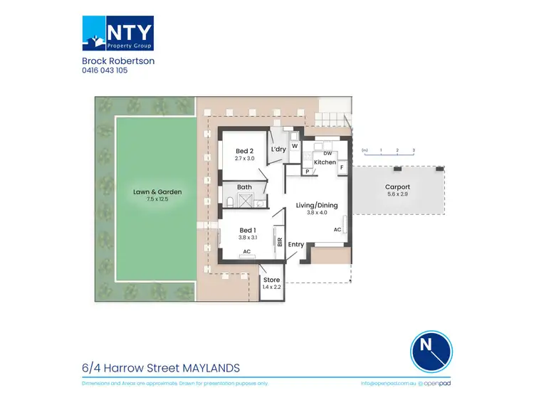 Floorplan of Homely villa listing, 6/4 Harrow Street, Maylands WA 6051