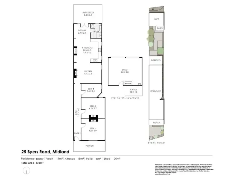 Floorplan of Homely house listing, 25 Byers Road, Midland WA 6056