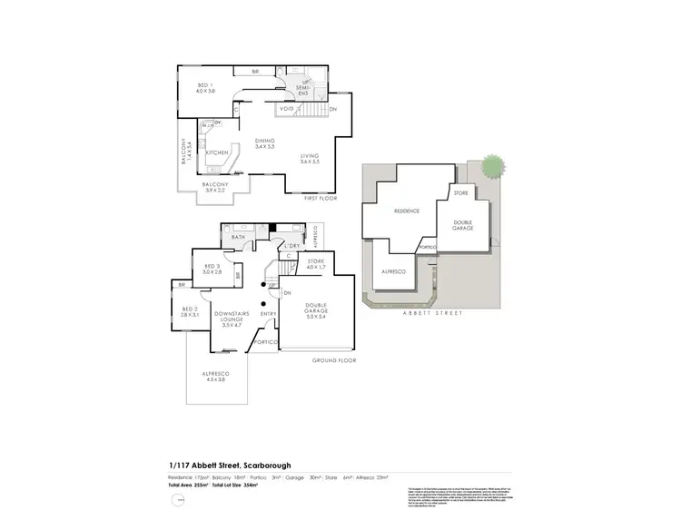 Floorplan of Homely house listing, 1/117 Abbett Street, Scarborough WA 6019