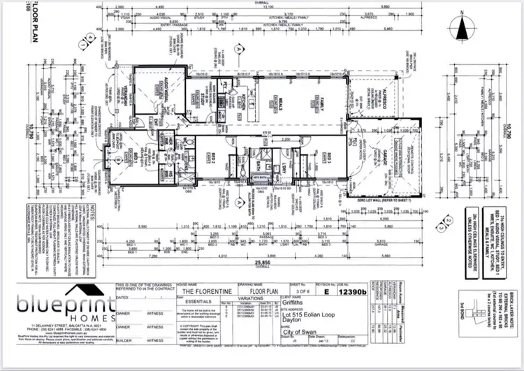Floorplan of Homely house listing, 7 Eolian Loop, Dayton WA 6055