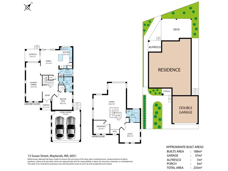 Floorplan of Homely house listing, 13 Susan Street, Maylands WA 6051