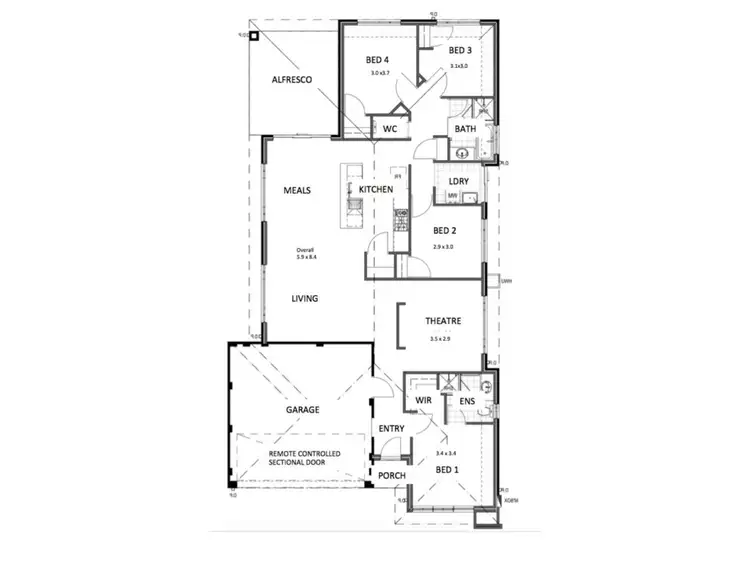 Floorplan of Homely house listing, 12 Flatbush Road, Hilbert WA 6112