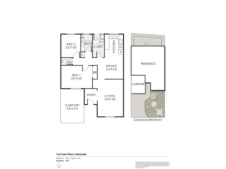 Floorplan of Homely villa listing, 12/4 Lee Place, Noranda WA 6062