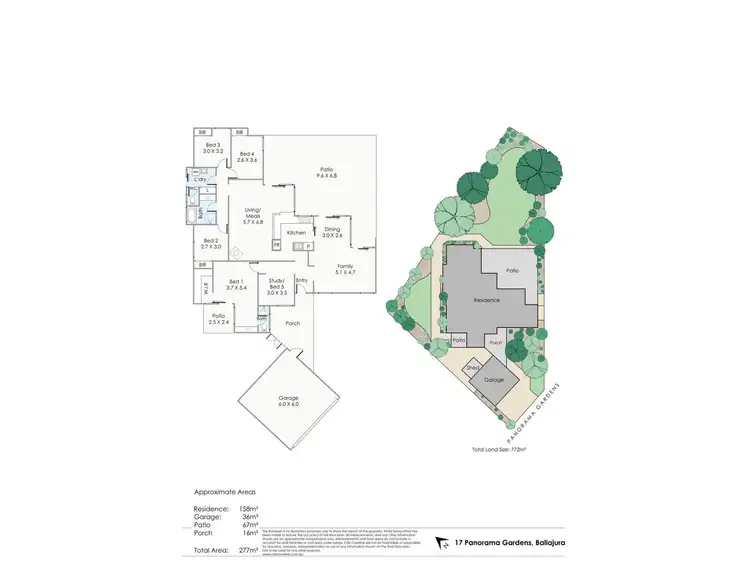 Floorplan of Homely house listing, 17 Panorama Gardens, Ballajura WA 6066