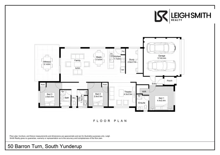 Floorplan of Homely house listing, 50 Barron Turn, South Yunderup WA 6208