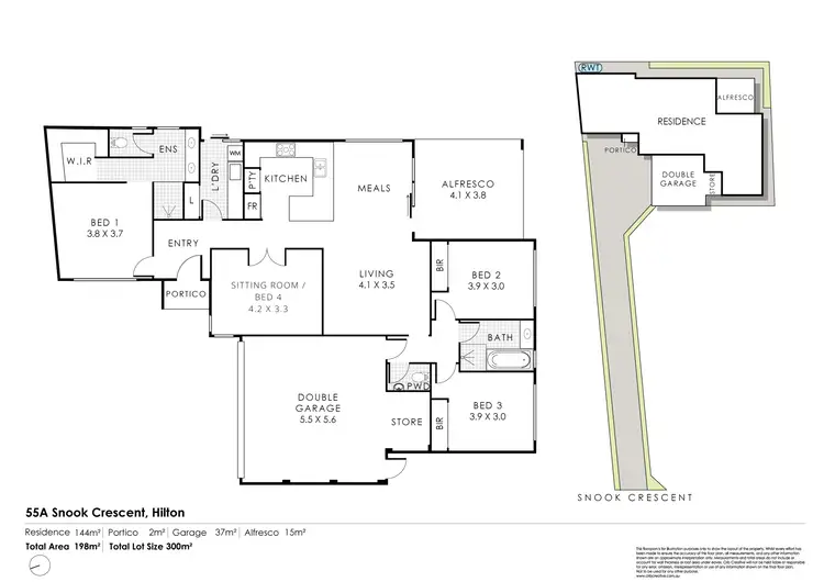 Floorplan of Homely house listing, 55A Snook Crescent, Hilton WA 6163