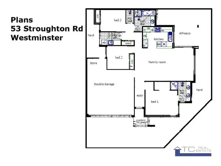 Floorplan of Homely villa listing, 53 Stroughton Road, Westminster WA 6061