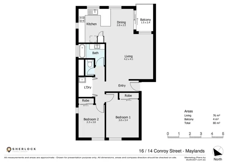 Floorplan of Homely apartment listing, 16/14 Conroy Street, Maylands WA 6051