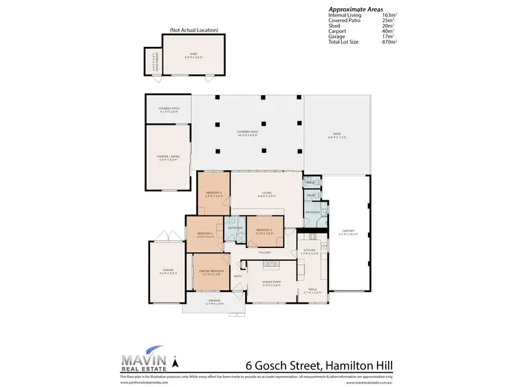 Floorplan of Homely house listing, 6 Gosch Street, Hamilton Hill WA 6163