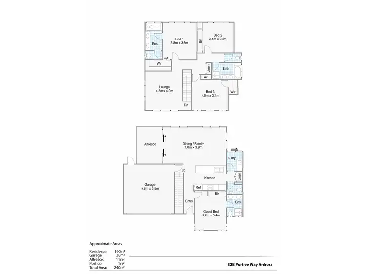 Floorplan of Homely house listing, 32B Portree Way, Ardross WA 6153