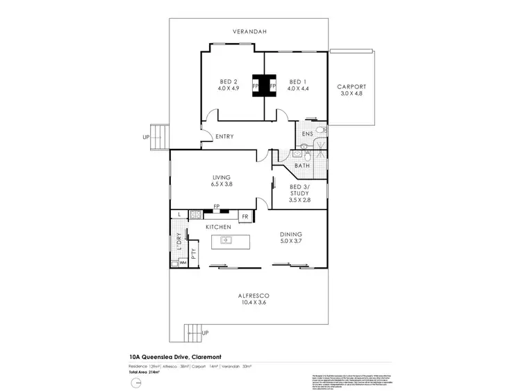 Floorplan of Homely house listing, 10A Queenslea Drive,, Claremont WA 6010