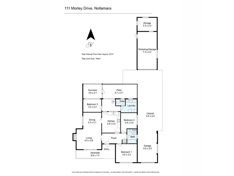Floorplan of Homely house listing, 111 Morley Drive, Nollamara WA 6061