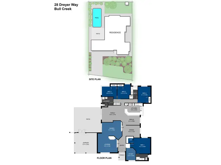 Floorplan of Homely house listing, 28 Dreyer Way, Bull Creek WA 6149