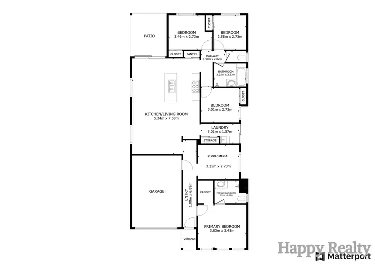 Floorplan of Homely house listing, 13 Lausanne Way, Canning Vale WA 6155