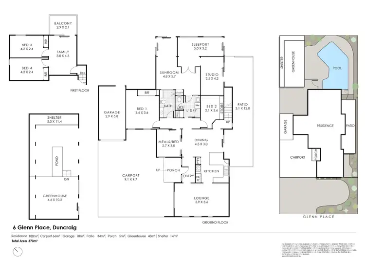 Floorplan of Homely house listing, 6 Glenn Place, Duncraig WA 6023