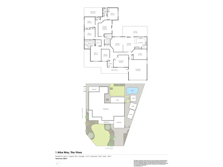 Floorplan of Homely house listing, 1 Ailsa Way, The Vines WA 6069