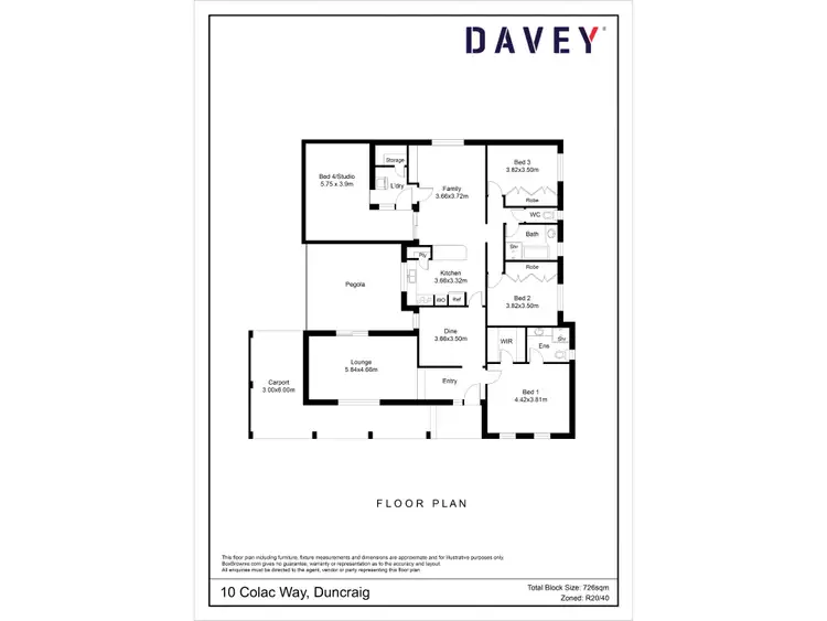 Floorplan of Homely house listing, 10 Colac Way, Duncraig WA 6023