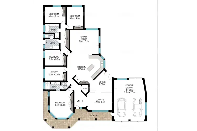 Floorplan of Homely house listing, 28 Peppermint Way, Eaton WA 6232