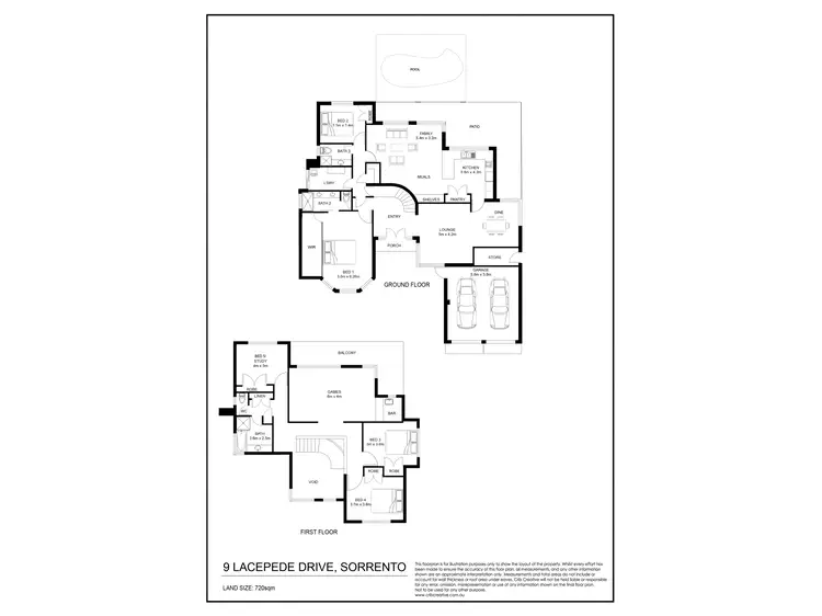 Floorplan of Homely house listing, 9 Lacepede Drive, Sorrento WA 6020