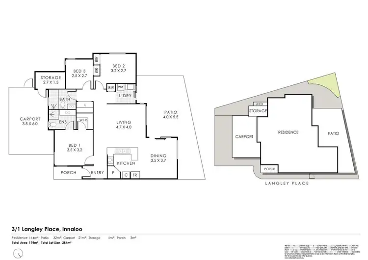Floorplan of Homely house listing, 3/1 Langley Place, Innaloo WA 6018