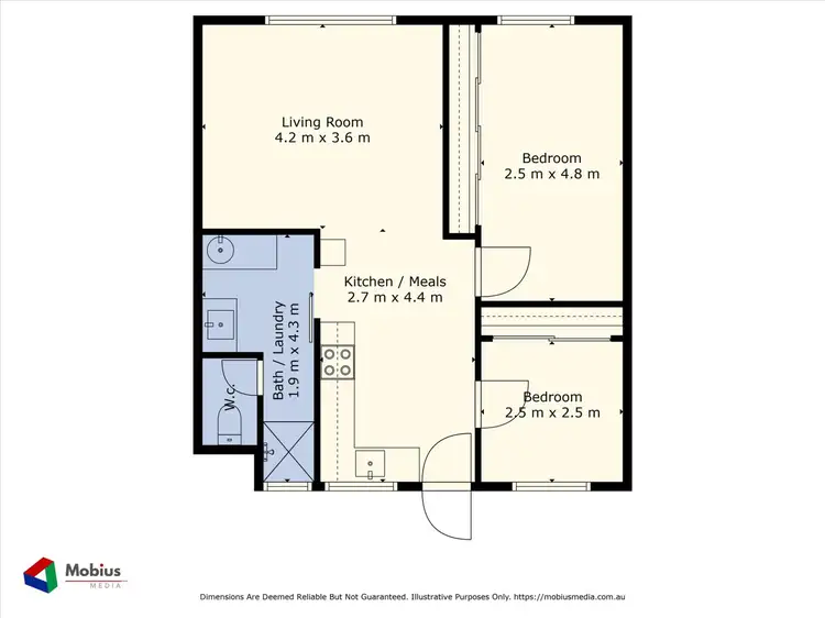 Floorplan of Homely apartment listing, 2/3 Ferguson Street, Maylands WA 6051
