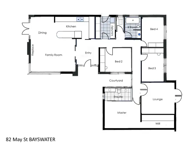 Floorplan of Homely house listing, 82 May Street, Bayswater WA 6053