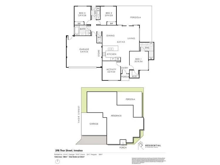 Floorplan of Homely villa listing, 39b Thor Street, Innaloo WA 6018