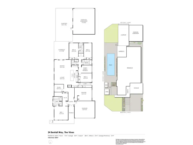 Floorplan of Homely house listing, 24 Bentall Way, The Vines WA 6069