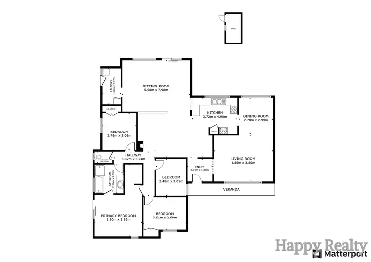Floorplan of Homely house listing, 219 Hicks Street, Gosnells WA 6110