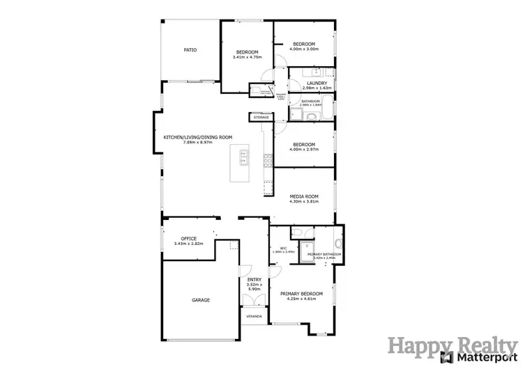 Floorplan of Homely house listing, 18 Biarritz Way, Canning Vale WA 6155
