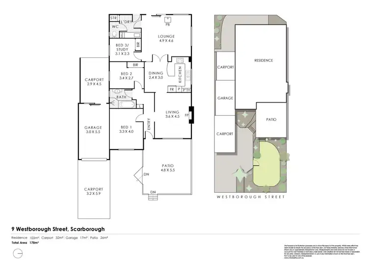 Floorplan of Homely house listing, 9 Westborough Street, Scarborough WA 6019
