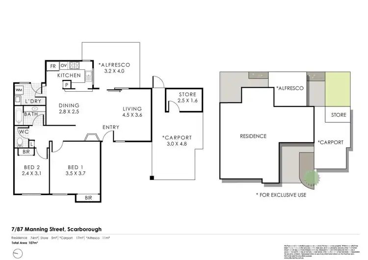 Floorplan of Homely villa listing, 7/87 Manning Street, Scarborough WA 6019