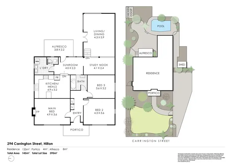 Floorplan of Homely house listing, 294 Carrington Street, Hilton WA 6163