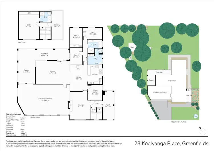 Floorplan of Homely house listing, 23 KOOLYANGA PLACE, Greenfields WA 6210