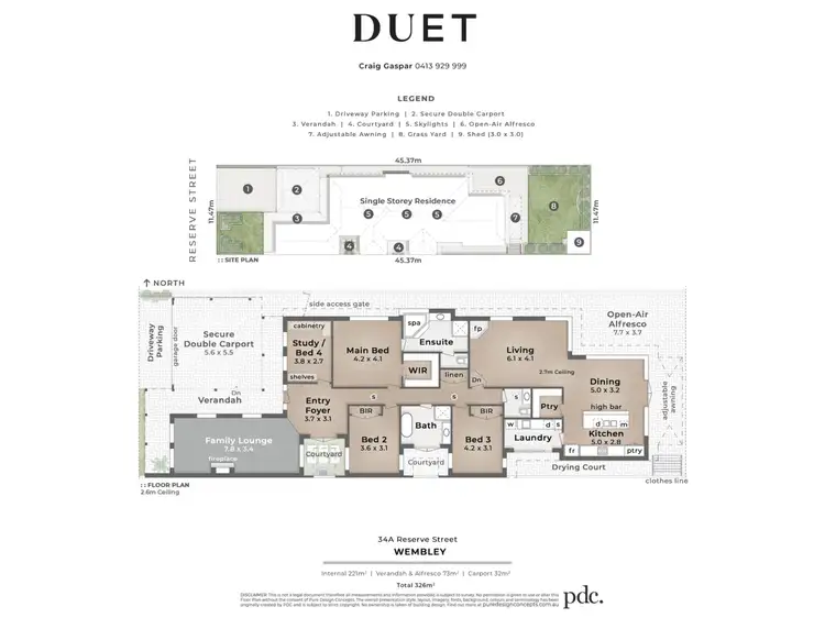 Floorplan of Homely house listing, 34A Reserve Street, Wembley WA 6014