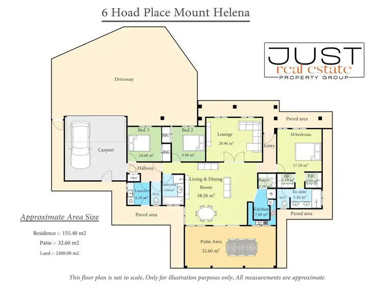 Floorplan of Homely house listing, 6 Hoad Place, Mount Helena WA 6082