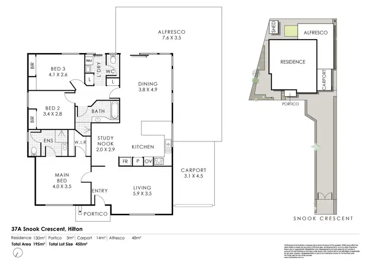 Floorplan of Homely house listing, 37A Snook Crescent, Hilton WA 6163