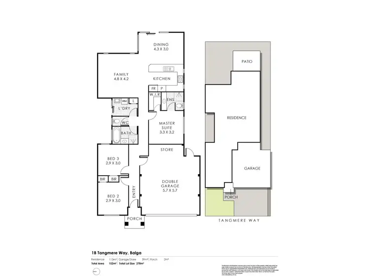 Floorplan of Homely house listing, 1B Tangmere Way, Balga WA 6061