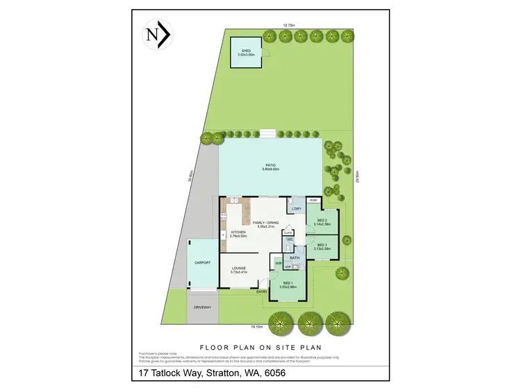 Floorplan of Homely house listing, 17 Tatlock Way, Stratton WA 6056