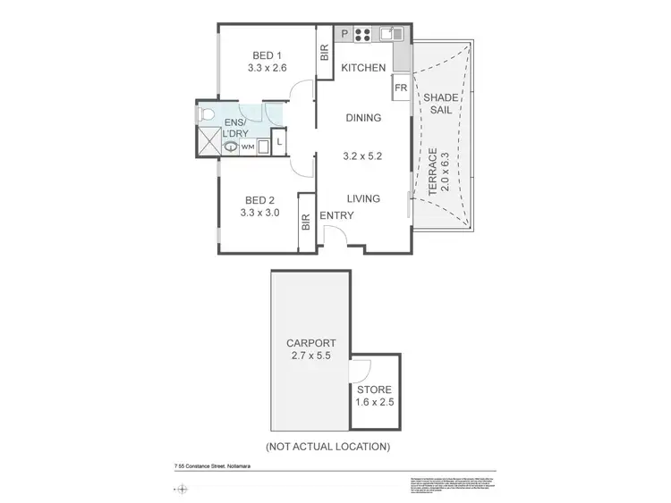 Floorplan of Homely apartment listing, 7/55 Constance Street, Nollamara WA 6061
