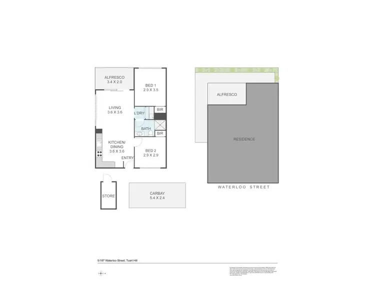 Floorplan of Homely apartment listing, 5/187 Waterloo Street, Tuart Hill WA 6060