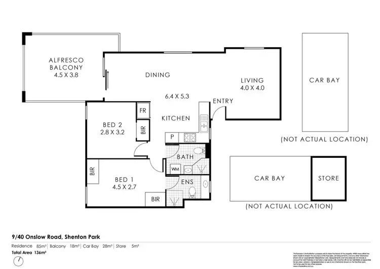Floorplan of Homely apartment listing, 9/40 Onslow Road, Shenton Park WA 6008