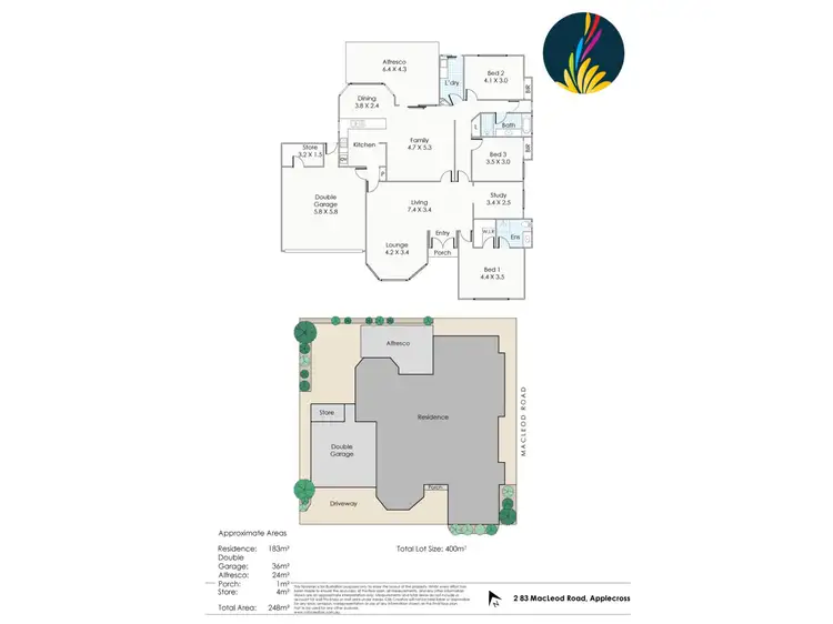Floorplan of Homely villa listing, Unit 2/83 Macleod Road, Applecross WA 6153