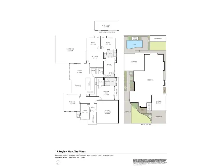Floorplan of Homely house listing, 19 Ragley Way, The Vines WA 6069